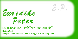 euridike peter business card